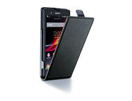 Калъфи Cellular line Flap Essential за Sony Xperia Z черен