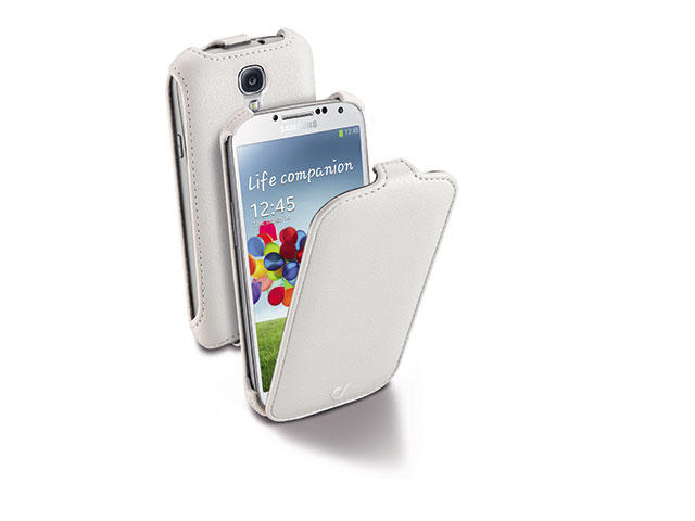 Калъфи Cellular line Flap калъф за Samsung Galaxy S4 бял