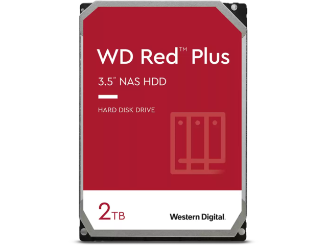 Твърди дискове 2TB 5400 rpm Western Digital Red Plus NAS