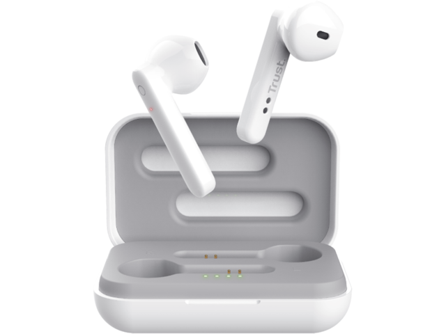 Слушалки TRUST Primo Touch Bluetooth Wireless Earphones - White