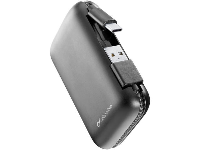 Външни батерии Cellular line батерия с вграден USB-C, 5000mAh