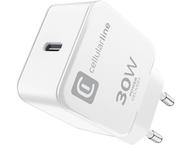 Зарядни устройства Cellular line Power Delivery USB + USB-C 20W, бяло