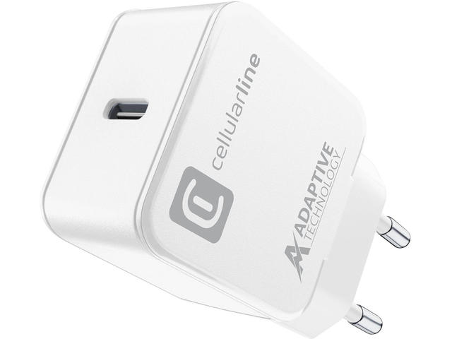 Зарядни устройства Cellular line зарядно за Samsung 220V USB-C 15W, бяло