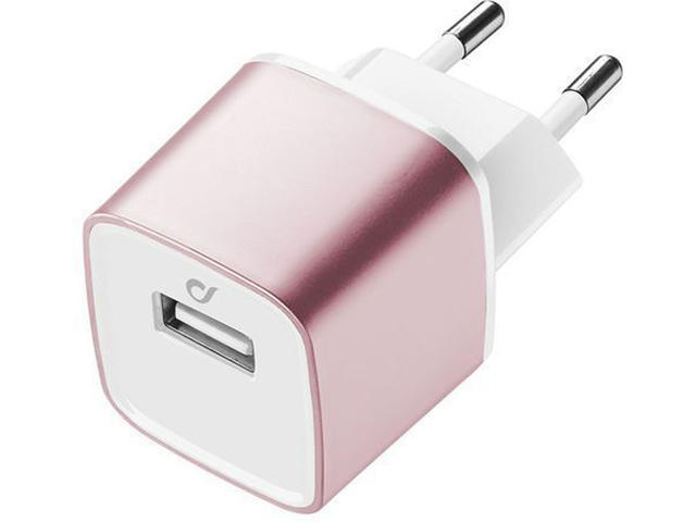 Зарядни устройства Cellular line Unique Design 220V, в розово