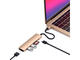 USB Хъб Satechi Type-C Slim Multimedia Adapter V2 - Gold