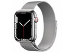 Смарт часовници Apple Watch S7 GPS Cellular, 41mm Silver Stainless Steel Case with Silver Milanese Loop
