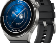 Смарт часовници Huawei Watch GT 3 Pro 46mm - Titanium & Black strap + Huawei Vermilion Red Fluoroelastomer Strap 22mm