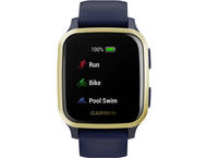 Смарт часовници Garmin Venu Sq Music Navy / Light Gold Bezel