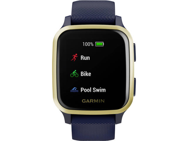 Смарт часовници Garmin Venu Sq Music Navy / Light Gold Bezel