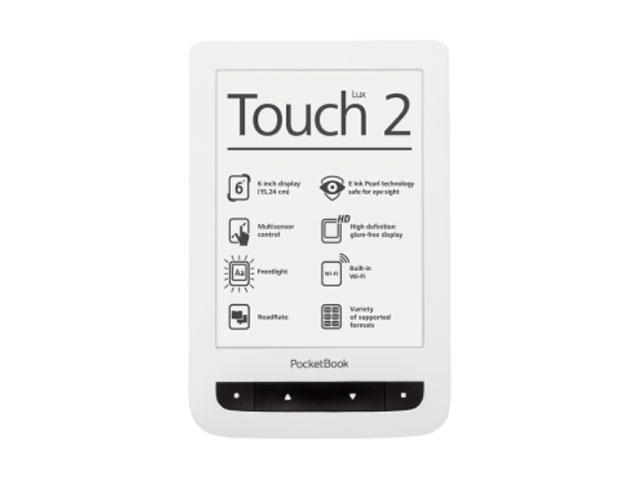 E-reader Pocketbook Touch Lux 2 PB626, в бяло