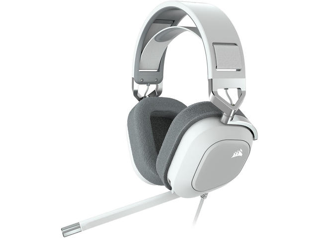 Слушалки Corsair HS80 RGB USB Wired Gaming Headset - White (EU)