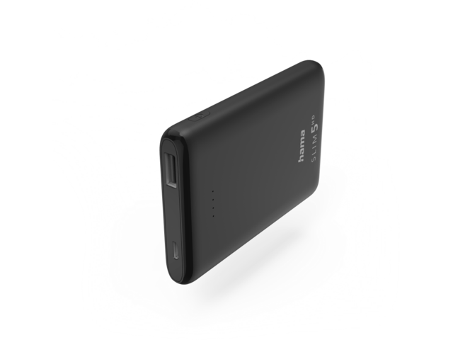 Външни батерии Hama "SLIM 5HD" Power Pack, 5000 mAh