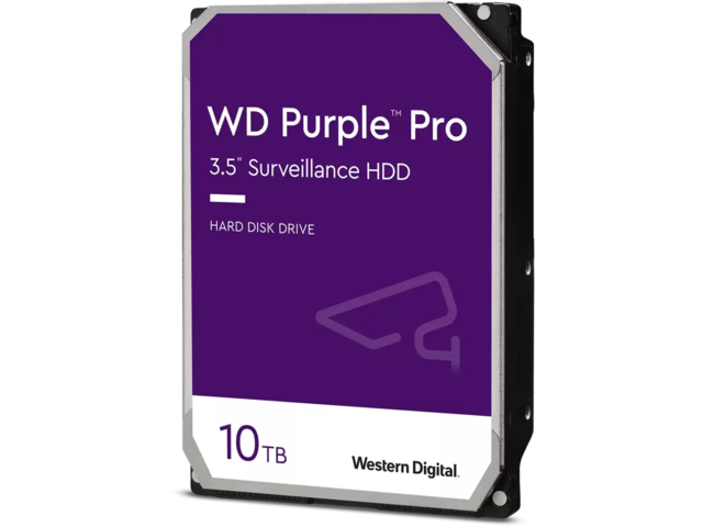 Твърди дискове 10TB 7200rpm Western Digital Purple Pro Surveillance