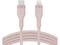 Кабели и Адаптери Belkin BOOST CHARGE Silicone cable USB-C to Lightning - 3M - Pink