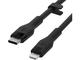 Кабели и Адаптери Belkin BOOST CHARGE Silicone cable USB-C to Lightning - 3M - Black