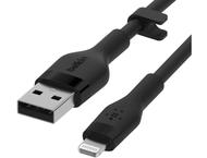 Кабели и Адаптери Belkin BOOST CHARGE Silicone cable USB-A to Lightning - 2M - Black