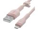 Кабели и Адаптери Belkin BOOST CHARGE Silicone cable USB-A to Lightning - 2M - Pink
