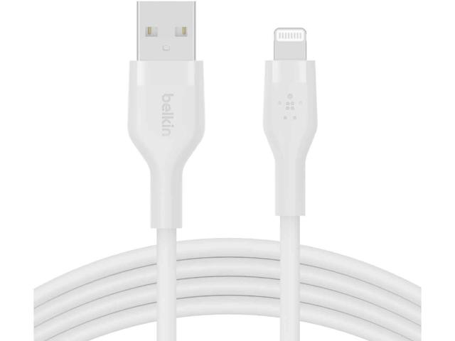 Кабели и Адаптери Belkin BOOST CHARGE Silicone cable USB-A to Lightning - 2M - White