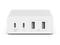Зарядни устройства Belkin BOOST CHARGE PRO 108W 4-портово USB GaN настолно зарядно устройство (Dual C и Dual A) и 2-метров кабел - бял