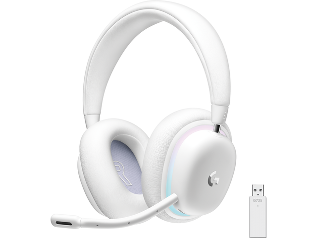 Слушалки Logitech G735 White Mist