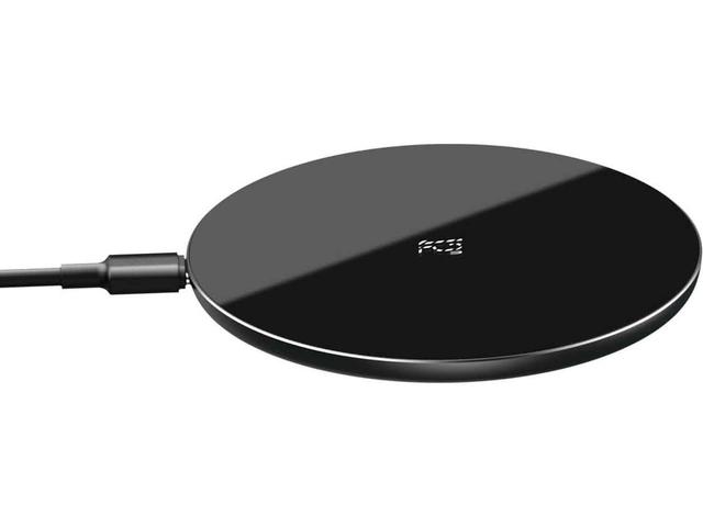 Зарядни устройства Baseus безжично зарядно 15W с кабел Type-C, черно