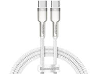 Кабели и Адаптери Baseus Cafule Series Type-C към Type-C, 100W, 1м, бял