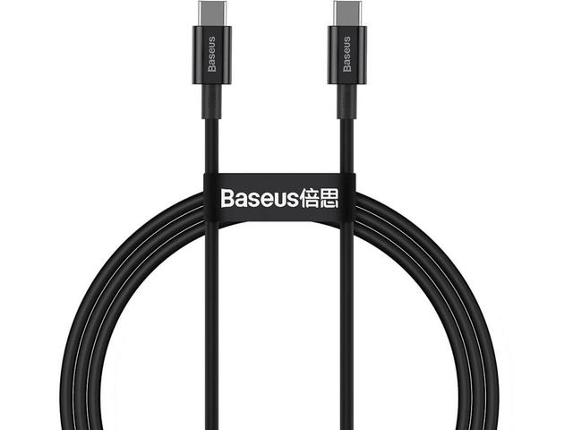 Кабели и Адаптери Baseus Superior USB Type-C към Type-C, PD 2.0 100W, 1м, черен
