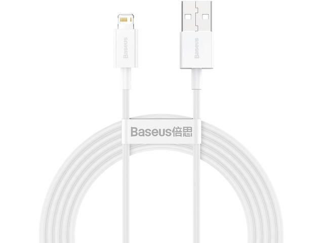 Кабели и Адаптери Baseus Superior USB-А към Lightning, 1м, бял