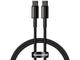 Кабели и Адаптери Baseus Tungsten Gold USB Type-C към USB Type-C, 2м, черен