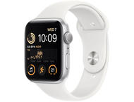Смарт часовници Apple Watch SE GPS 44mm Silver Aluminium Case with White Sport Band - Regular