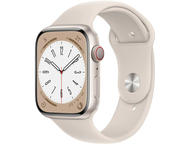Смарт часовници Apple Watch Series 8 GPS + Cellular 45mm Starlight Aluminium Case with Starlight Sport Band - Regular