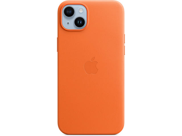 Калъфи Apple iPhone 14 Plus Leather Case with MagSafe - Orange