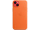 Калъфи Apple iPhone 14 Plus Leather Case with MagSafe - Orange