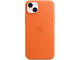 Калъфи Apple iPhone 14 Plus Leather Case with MagSafe - Orange