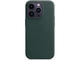 Калъфи Apple iPhone 14 Pro Leather Case with MagSafe - Forest Green