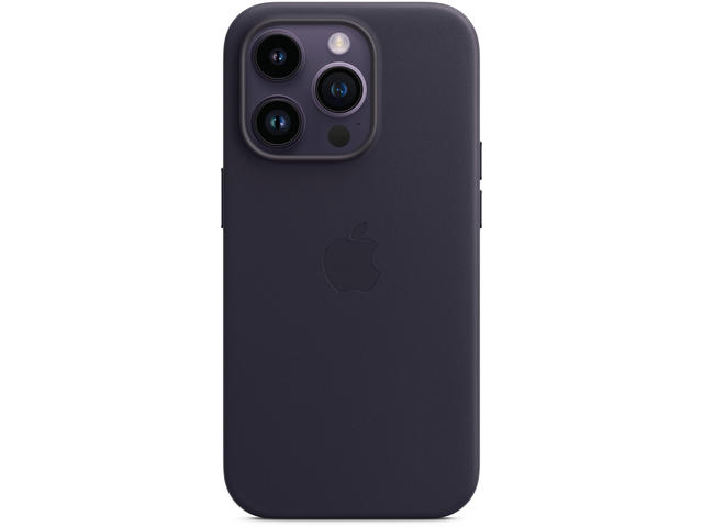 Калъфи Apple iPhone 14 Pro Leather Case with MagSafe - Ink