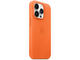 Калъфи Apple iPhone 14 Pro Leather Case with MagSafe - Orange