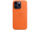 Калъфи Apple iPhone 14 Pro Leather Case with MagSafe - Orange