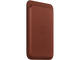 Калъфи Apple iPhone Leather Wallet with MagSafe - Umber