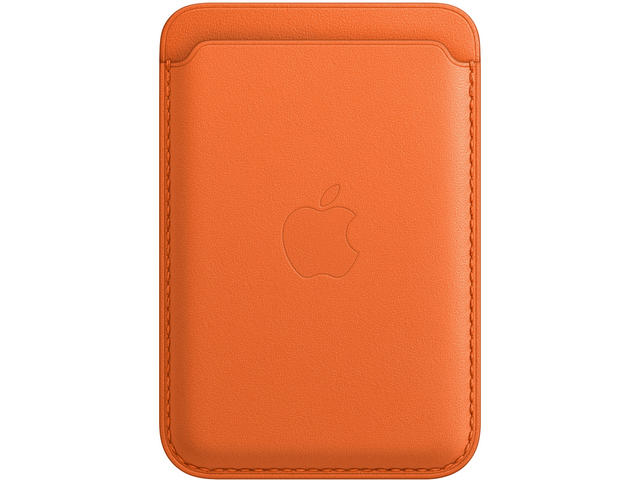 Калъфи Apple iPhone Leather Wallet with MagSafe - Orange