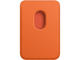 Калъфи Apple iPhone Leather Wallet with MagSafe - Orange