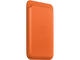 Калъфи Apple iPhone Leather Wallet with MagSafe - Orange