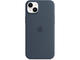 Калъфи Apple iPhone 14 Plus Silicone Case with MagSafe - Storm Blue
