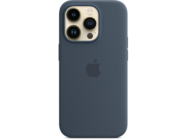 Калъфи Apple iPhone 14 Pro Silicone Case with MagSafe - Storm Blue