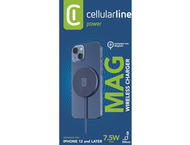 Зарядни устройства Cellular line безжично зарядно за iPhone Mag 7.5W, синьо