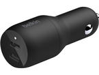 Зарядни устройства Belkin Car Charger BOOST_CHARGEª Dual USB-C 36W - Black
