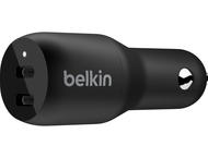 Зарядни устройства Belkin Car Charger BOOST_CHARGEª Dual USB-C 36W - Black