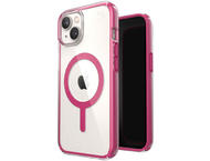 Калъфи Speck iPhone 14, iPhone 16е Presidio Perfect-Clear with Impact Geometry MagSafe, Clear/DigitalPink