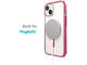 Калъфи Speck iPhone 14, iPhone 16е Presidio Perfect-Clear with Impact Geometry MagSafe, Clear/DigitalPink