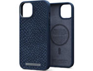 Калъфи Njord Salmon Leather Magsafe за iPhone 14 Plus, син